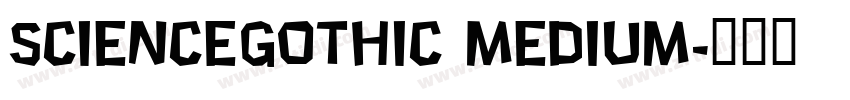 ScienceGothic Medium字体转换